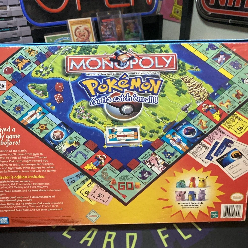 1999 Pokemon Monopoly Collectors Edition HASBRO 100% Complete w/ 6 Minis
